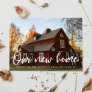 Recherche de typographie chic cartes postales Changement d'adresse