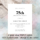 Recherche de soixante quinze ans invitations Simple