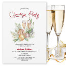 Recherche de champagne noël invitations Rose