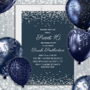 Recherche de diamond 16ans anniversaire invitations Argent