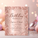 Suche nach 40er geburtstag einladungen Rose gold glitzer