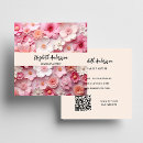 Recherche de logo fleur cartes visite Code qr