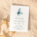 Recherche de douche nuptiale bateau invitations Bleu