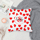 Recherche de rouge coeur coussins Élégant