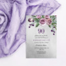Recherche de argent pourpre invitations Floral