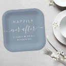 Recherche de dusty blue paper assiettes Moderne