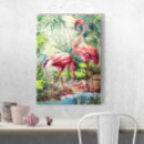 Suche nach rosa flamingo leinwandbilder Tropisch