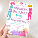Recherche de popcorn party invitations Fête du sommeil