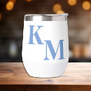Recherche de bleu verres bouteilles Initiale