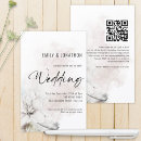 Recherche de white floral invitations Code qr