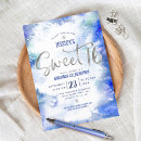 Recherche de bleu royal et argent invitations Aquarelle