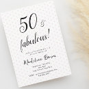 Recherche de fabulous 50 invitations Cinquante ans