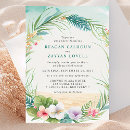 Recherche de aquarelle tropicale invitations Mariée