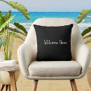 Recherche de noir solide coussins Moderne