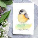 Suche nach chickadees karten Aquarell
