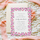 Recherche de fuchsia baby shower invitations Aquarelle