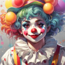 Recherche de clown cravates Coloré
