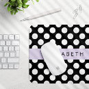 Recherche de pois blanc tapis souris Motif à points polka