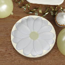 Recherche de fleurs blanches assiettes en papier Élégant