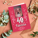 Suche nach 40 geburtstag karten 40 und fabelhaft