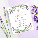 Recherche de lavender petite communion invitations Violet