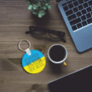 Recherche de bleu et jaune porteclés Soutenir l'ukraine