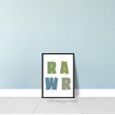Suche nach rawr dinosaurier poster Brüllen