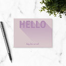 Recherche de purple post its Script