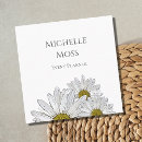 Recherche de marguerite blanche cartes visite Floral