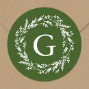 Recherche de floral monogrammed autocollants Moderne