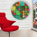 Recherche de motif mosaïque horloges Vert