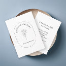 Recherche de monogramme floral cartes visite Simple