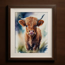 Recherche de vache colorée posters Aquarelle