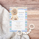 Recherche de teddy bear baby shower garçon invitations Mignon