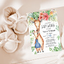 Recherche de giraffe baby shower garçon invitations Mother to be
