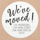 Recherche de nouvelle adresse autocollants Noir et blanc