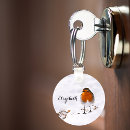 Suche nach rotkehlchen schlüsselanhänger Tiere