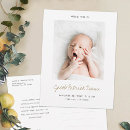 Recherche de carte postale de naissance invitations Moderne