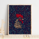 Recherche de coq rouge posters Zodiaque