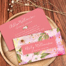 Recherche de rose pêche cartes visite Vintage