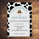 Recherche de rodeo baby shower invitations Impression de vache