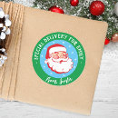Recherche de père noël classique autocollants Livraison spéciale
