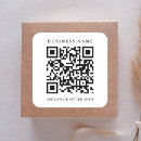 Recherche de carré blanc autocollants Code qr