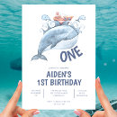 Recherche de de baleine anniversaire invitations Mignon