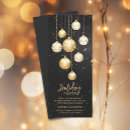 Recherche de arbres noël invitations Noir et or