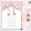 Suche nach kawaii einhorn einladungen Aquarell
