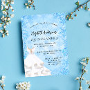 Recherche de cristaux de glace invitations Bleu