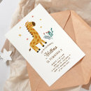 Recherche de girafe mignonne invitations Zoo