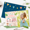 Recherche de de camping anniversaire invitations Rose