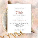 Recherche de de 70 ans invitations Minimaliste